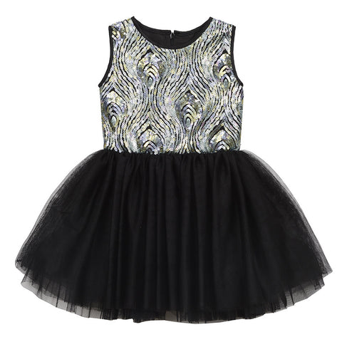 Seeta Peacock Sequin Dress