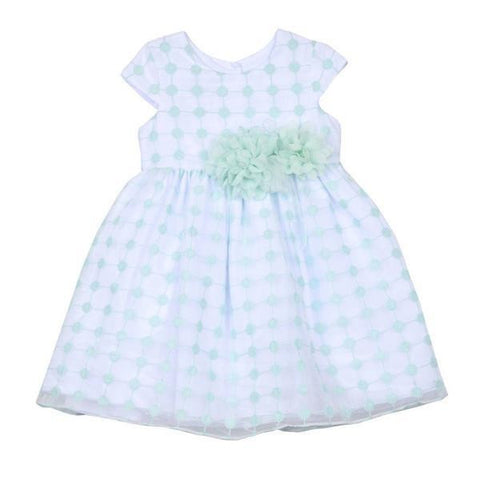 Soledad Blue Embroidered Dress