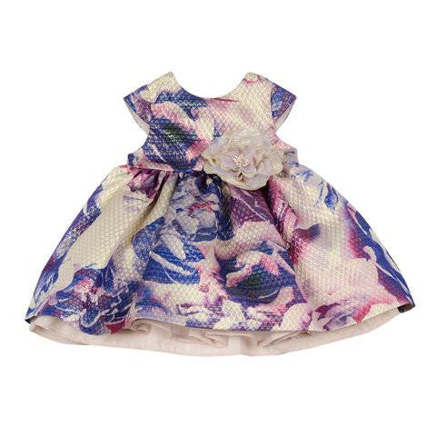 Soledad Purple Brocade Dress