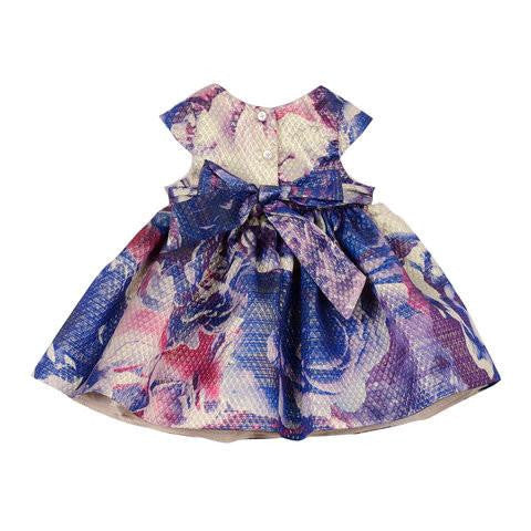 Soledad Purple Brocade Dress