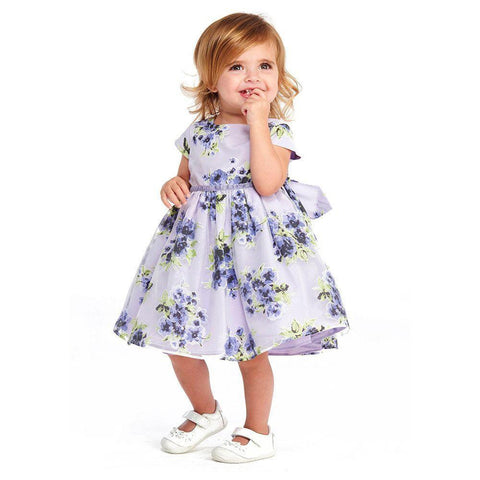 Soledad Purple Floral Dress