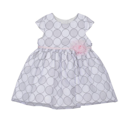 Soledad Silver Embroidered Dress