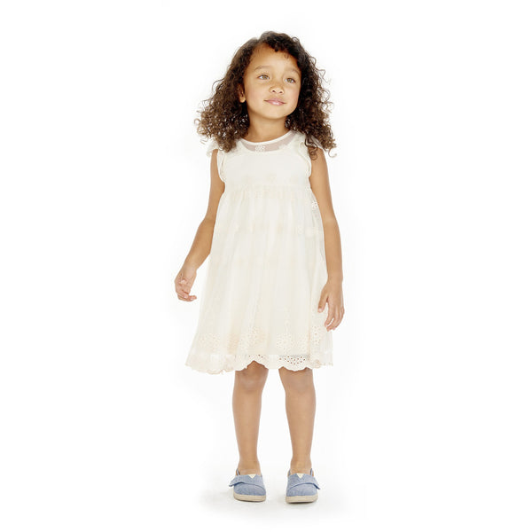 Dress - Susannah Ivory Embroidered Mesh Dress