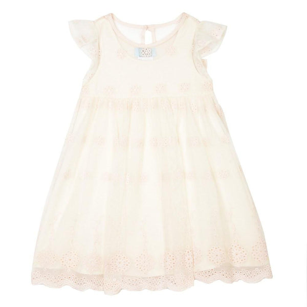 Dress - Susannah Ivory Embroidered Mesh Dress