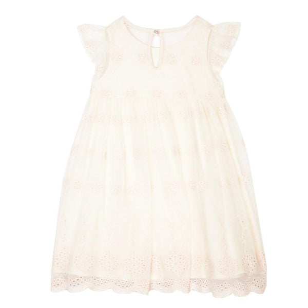 Dress - Susannah Ivory Embroidered Mesh Dress