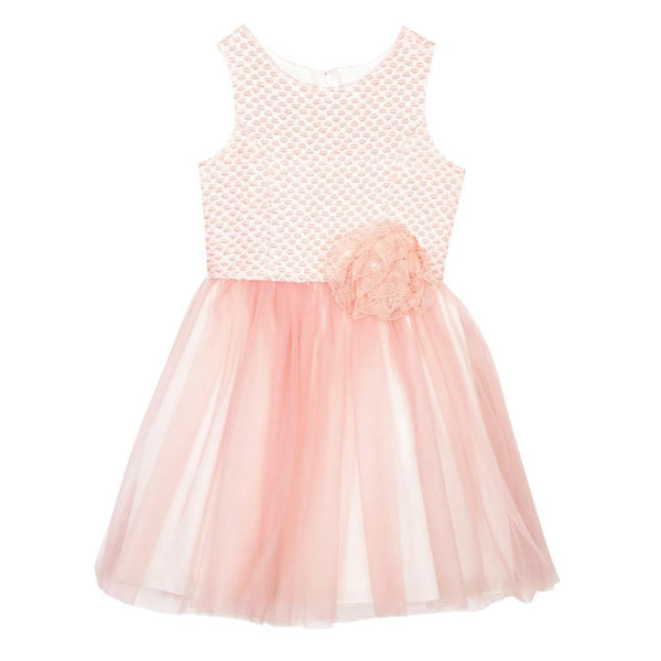 Dress - Tanya Coral Brocade Tutu Dress