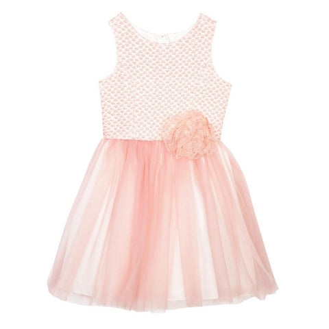 Tanya Coral Brocade Tutu Dress
