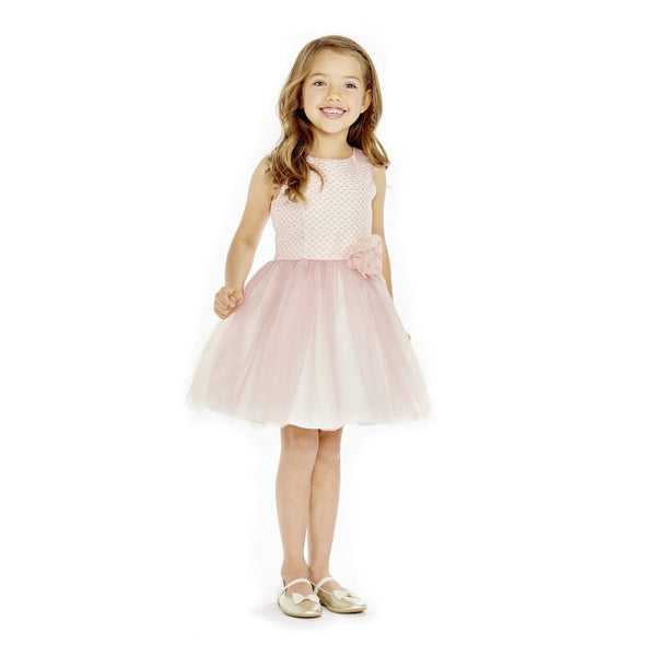 Dress - Tanya Coral Brocade Tutu Dress