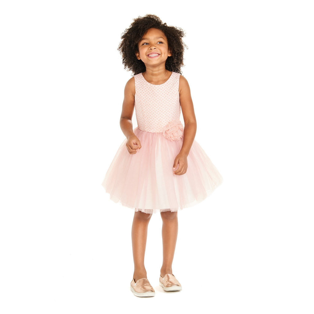 Dress - Tanya Coral Brocade Tutu Dress