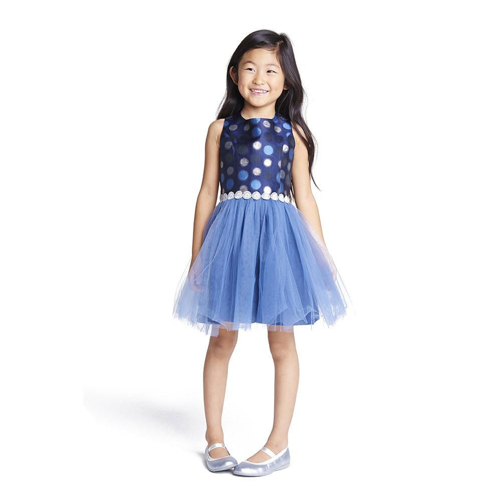 Dress - Tanya Navy And Silver Dress