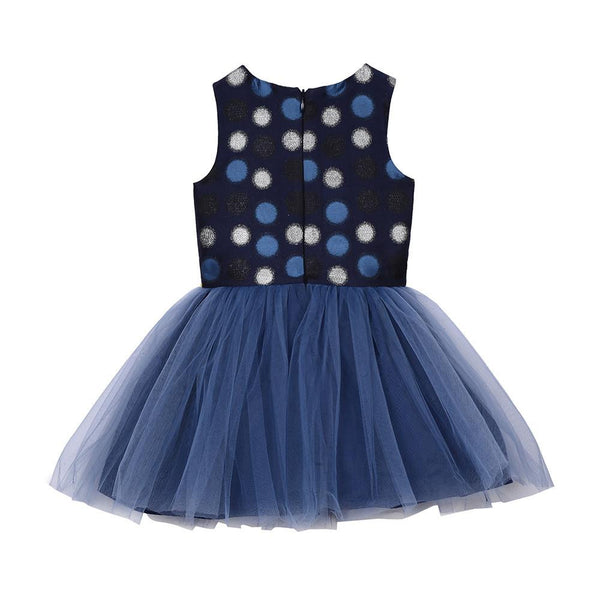 Dress - Tanya Navy And Silver Dress