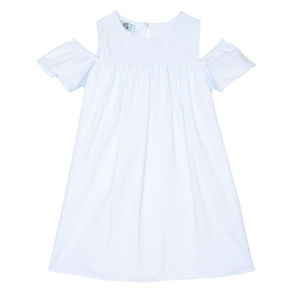 Dress - Zaily Blue Seersucker Dress