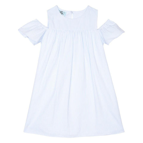 Zaily Blue Seersucker Dress