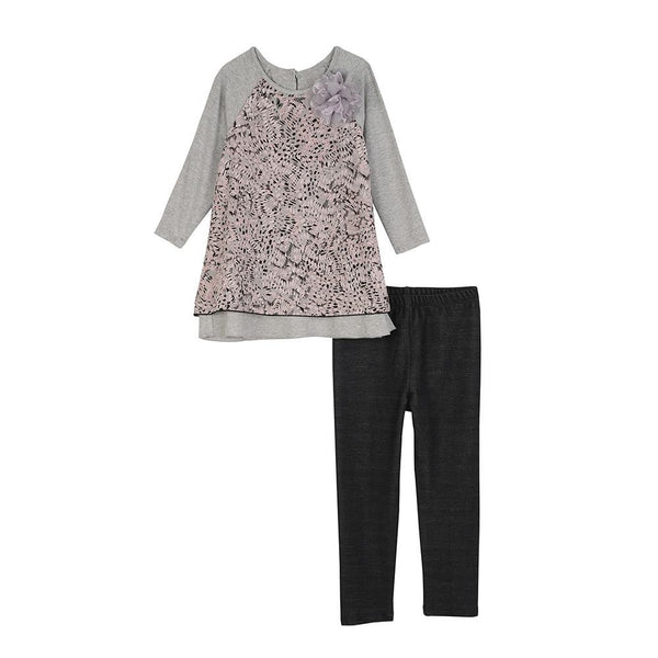 Outfit - Alexa Heathered Legging Set