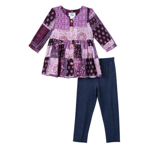 Outfit - Delphine Purple Boho Set
