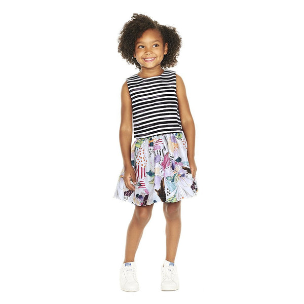 Outfit - Ella Stripe And Abstract Print Skirt Set