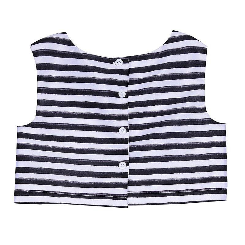 Outfit - Ella Stripe And Abstract Print Skirt Set