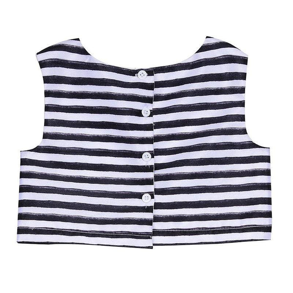 Outfit - Ella Stripe And Abstract Print Skirt Set