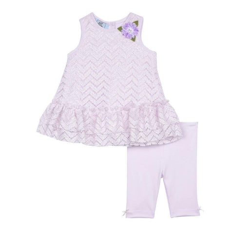 Genny Lilac Ruffle Legging Set
