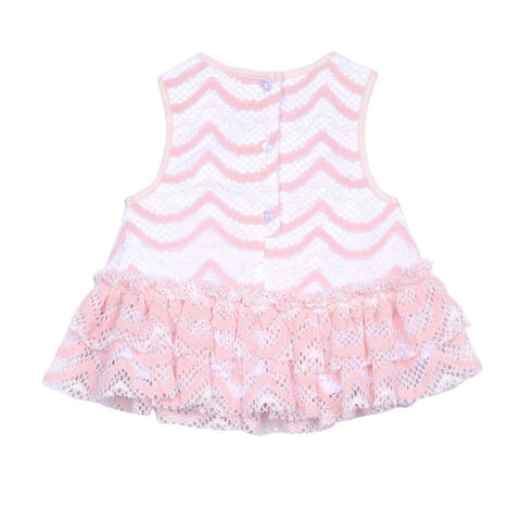 Genny Pink Ruffle Legging Set