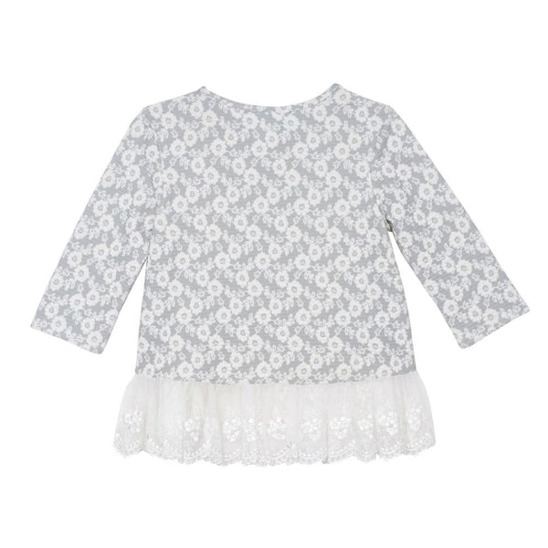 Outfit - Leena Grey Floral Legging Set