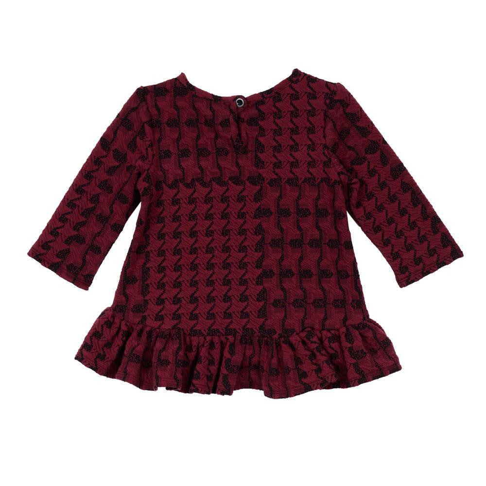Outfit - Lily Burgundy Houndstooth Set