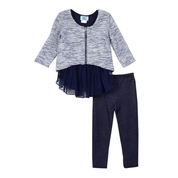 Outfit - Madison Navy Legging Set