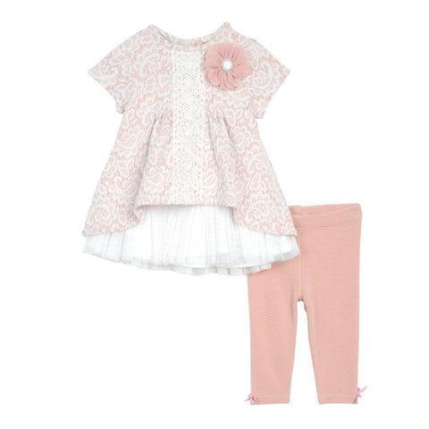 Marisa PInk Lace Front Set