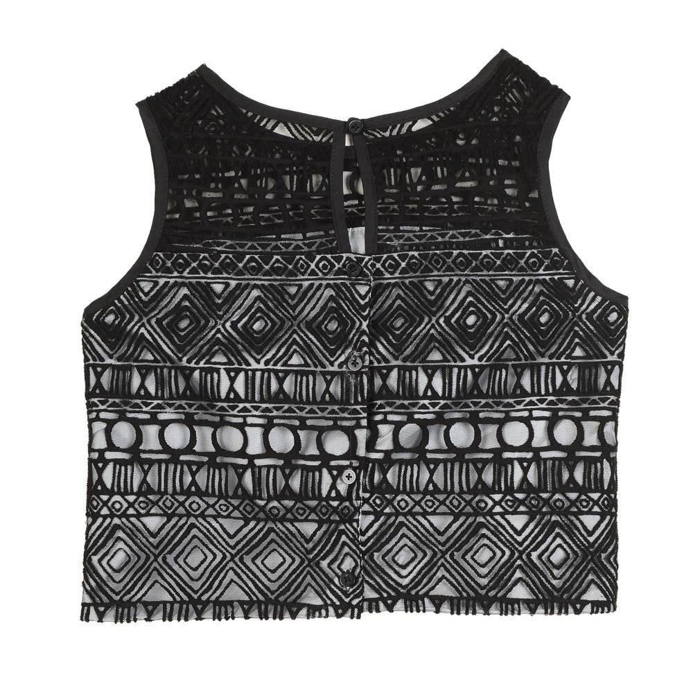 Outfit - Rita Flocked Skirt Set