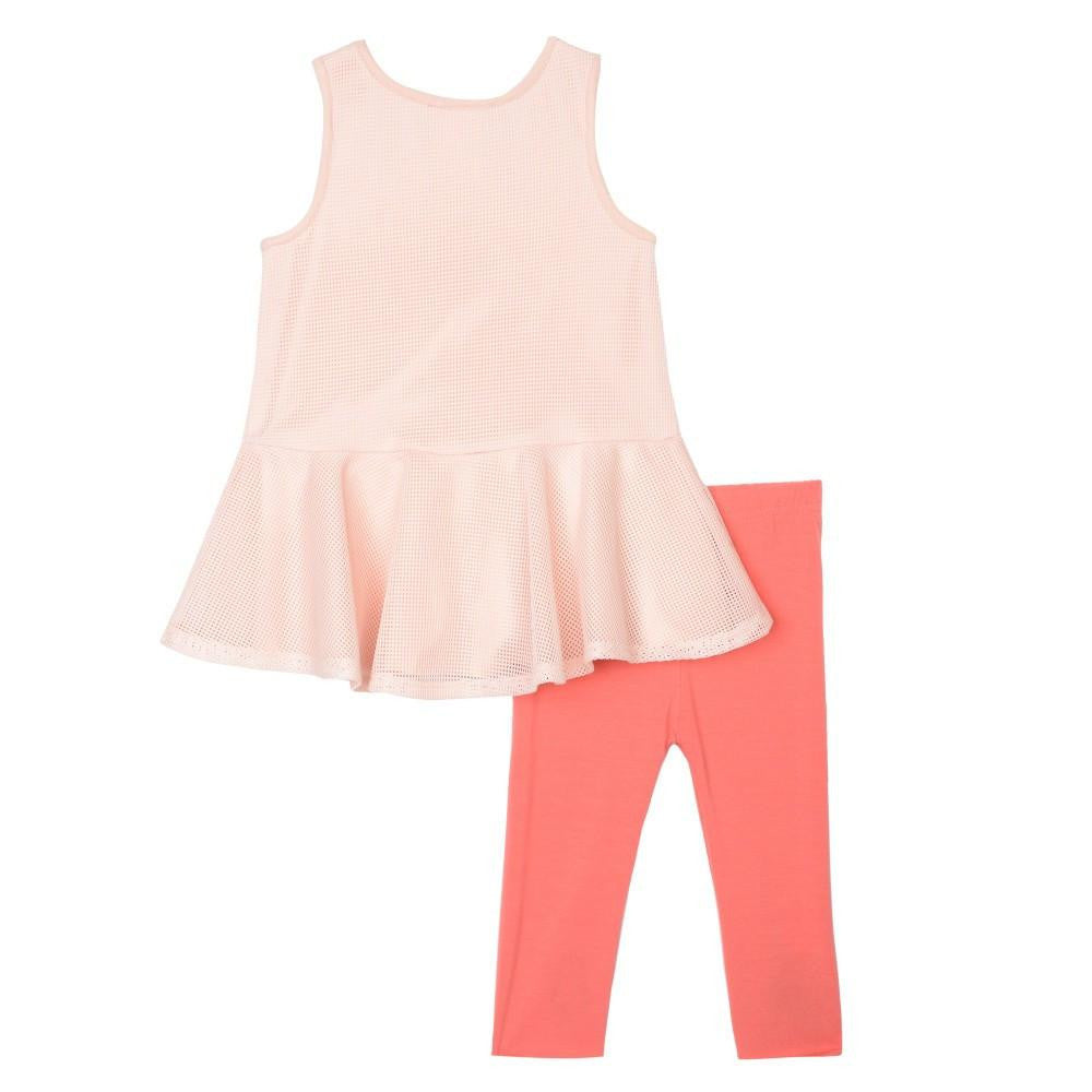 Outfit - Sonia Peach Mesh Set