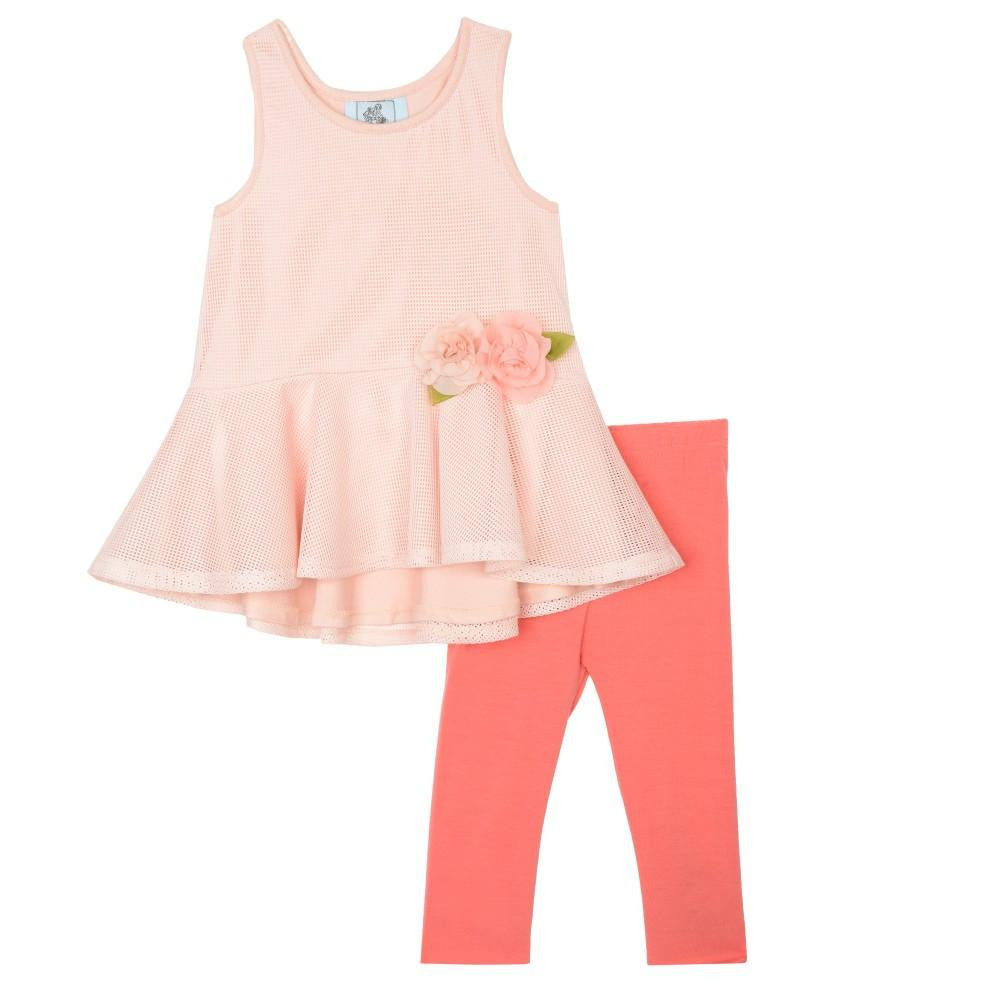 Outfit - Sonia Peach Mesh Set