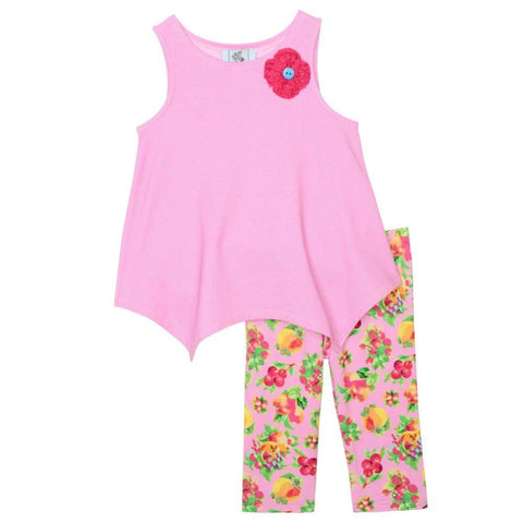 Vanessa Pink Fruits Legging Set